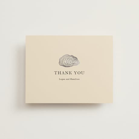 Foil-Pressed Folded Wedding Thank You Cards