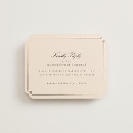 Foil-Pressed RSVP Online Enclosure Cards