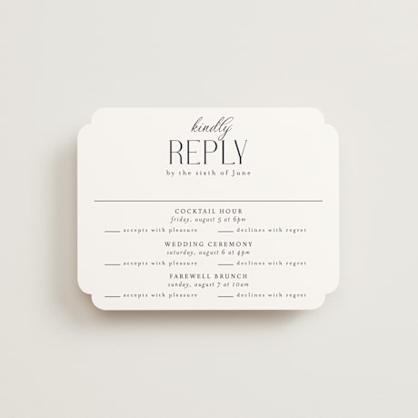 Multi-Event RSVP Cards