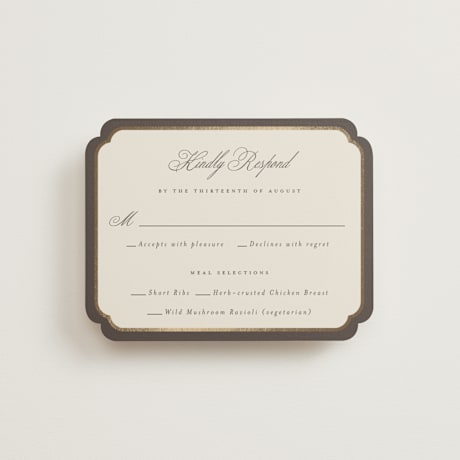 Foil-Pressed RSVP Cards