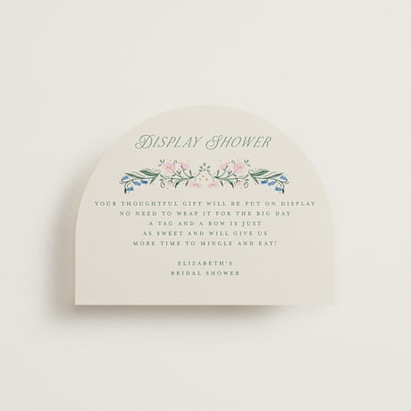 Bridal Shower Insert Cards