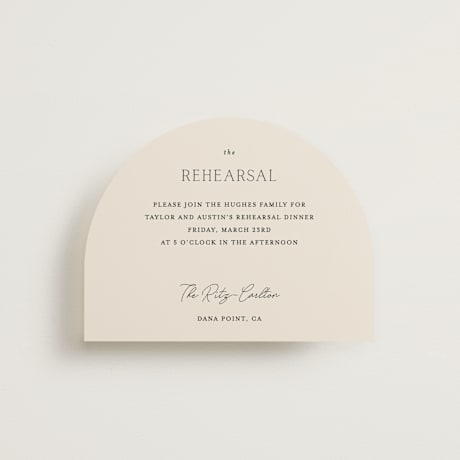 Rehearsal Dinner Cards