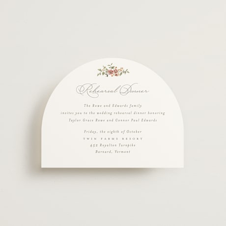 Rehearsal Dinner Cards