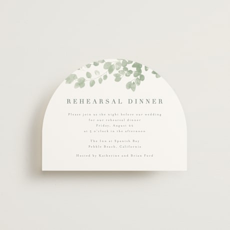 Rehearsal Dinner Cards