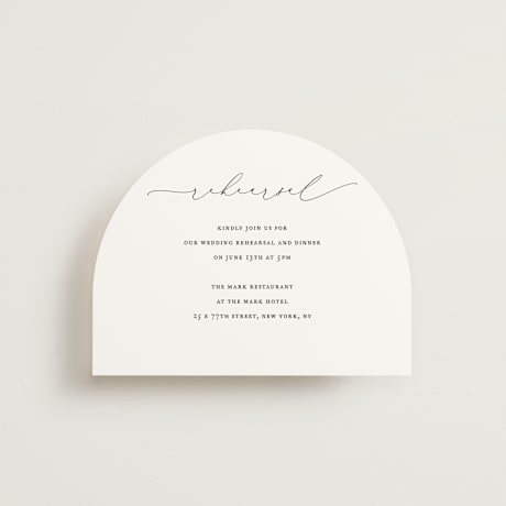 Rehearsal Dinner Cards