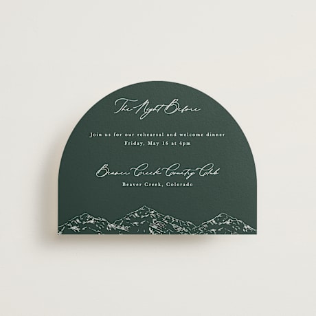 Rehearsal Dinner Cards