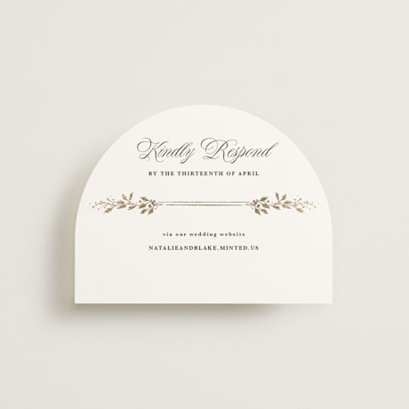 Foil-Pressed RSVP Online Enclosure Cards