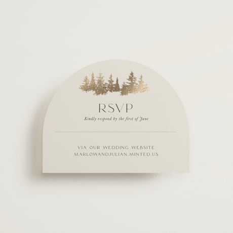 Foil-Pressed RSVP Online Enclosure Cards