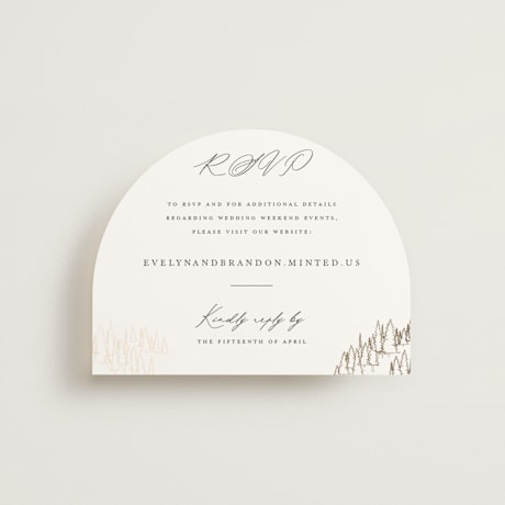 Foil-Pressed RSVP Online Enclosure Cards