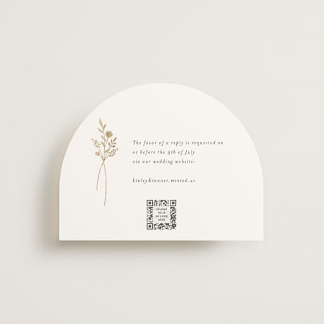 Foil-Pressed RSVP Online Enclosure Cards