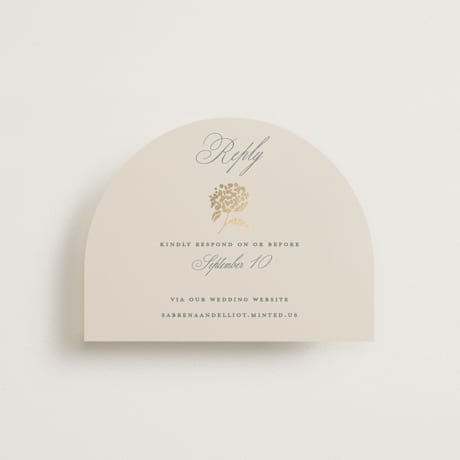 Foil-Pressed RSVP Online Enclosure Cards