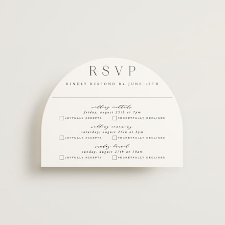 Multi-Event RSVP Cards