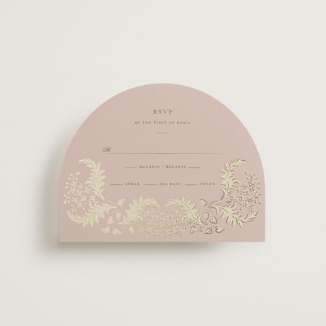 Foil-Pressed RSVP Cards