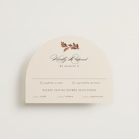 Foil-Pressed RSVP Cards