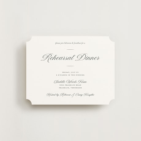 Rehearsal Dinner Cards