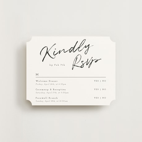 Multi-Event RSVP Cards