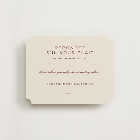 RSVP Online Enclosure Cards