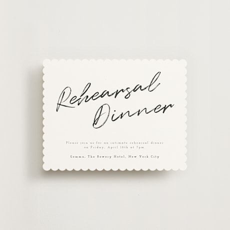 Rehearsal Dinner Cards