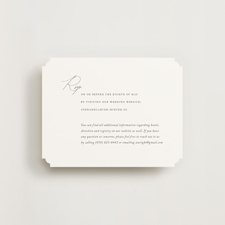 RSVP Online Enclosure Cards