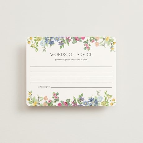 Bridal Shower Insert Cards