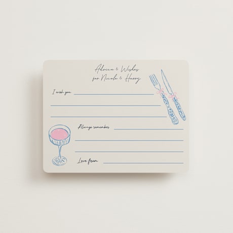 Bridal Shower Insert Cards