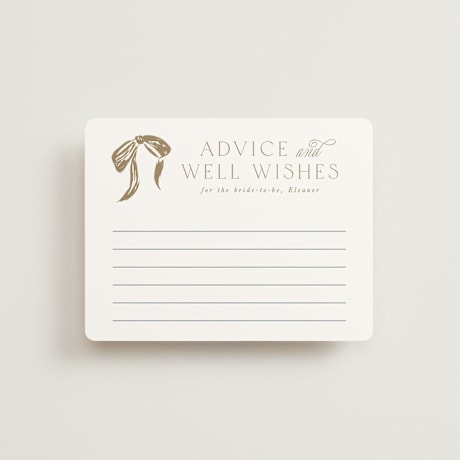 Bridal Shower Insert Cards