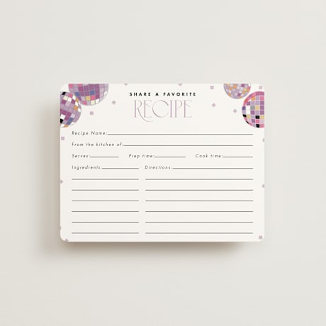 Bridal Shower Insert Cards