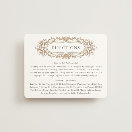 Direction Cards