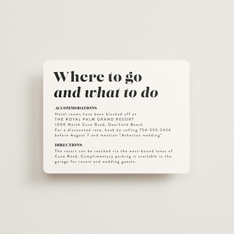 Direction Cards
