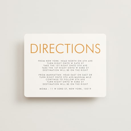Direction Cards