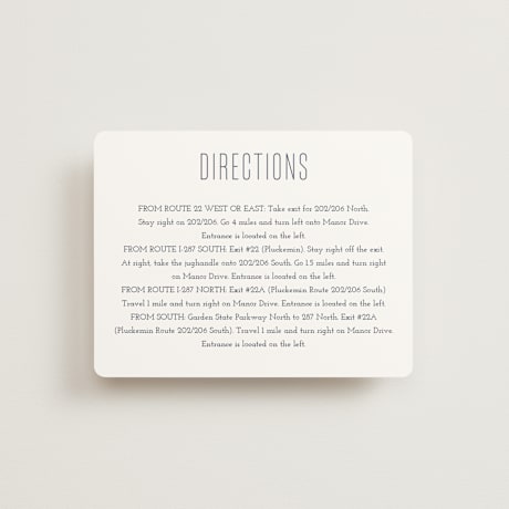 Direction Cards