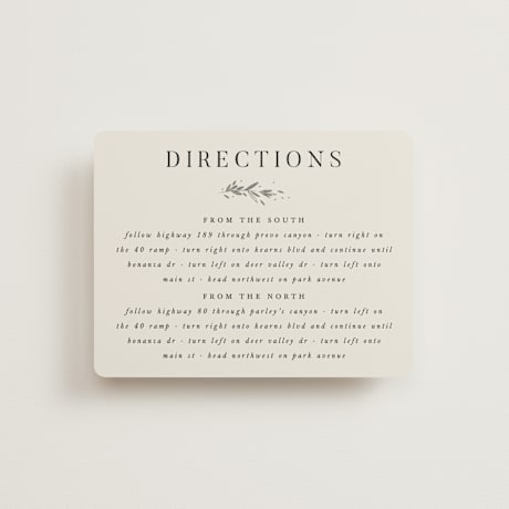 Direction Cards