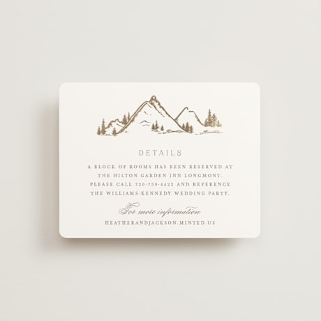 Foil-Pressed Direction Cards