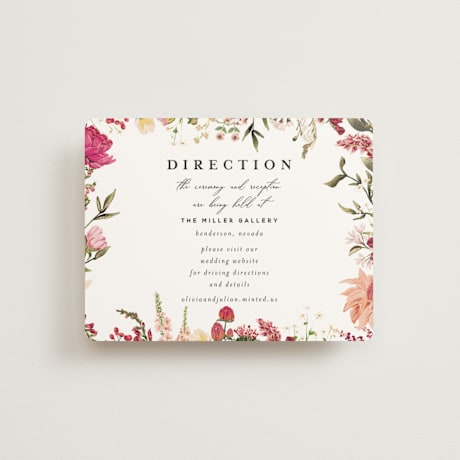 Foil-Pressed Direction Cards