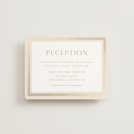 Foil-Pressed Reception Cards