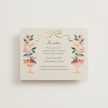 Foil-Pressed Reception Cards