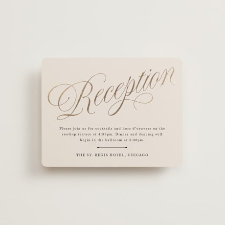 Foil-Pressed Reception Cards