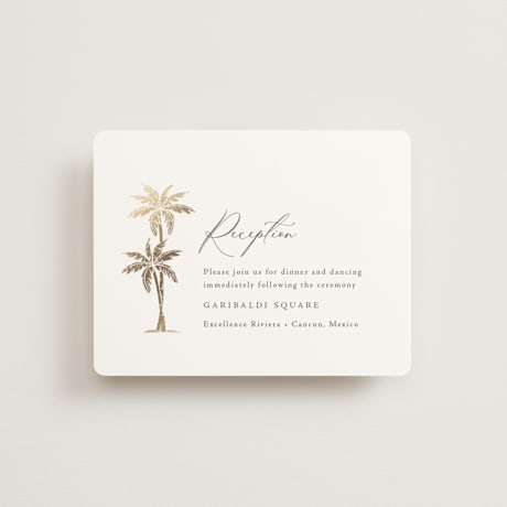 Foil-Pressed Reception Cards