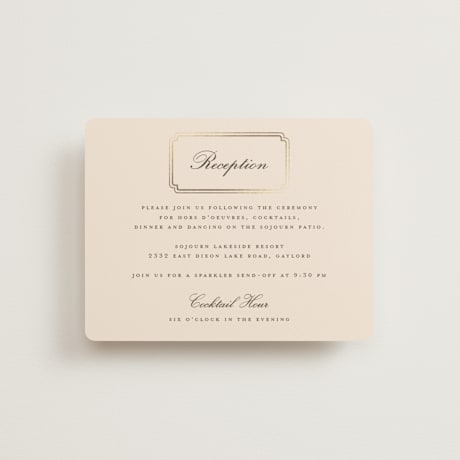 Foil-Pressed Reception Cards
