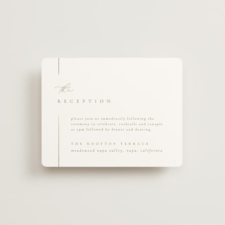 Foil-Pressed Reception Cards