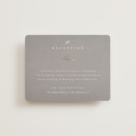 Foil-Pressed Reception Cards