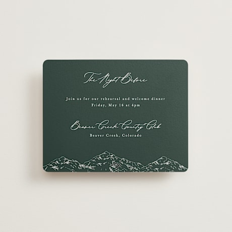 Rehearsal Dinner Cards