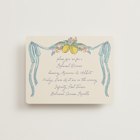 Rehearsal Dinner Cards