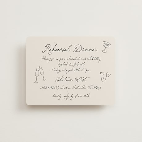 Rehearsal Dinner Cards