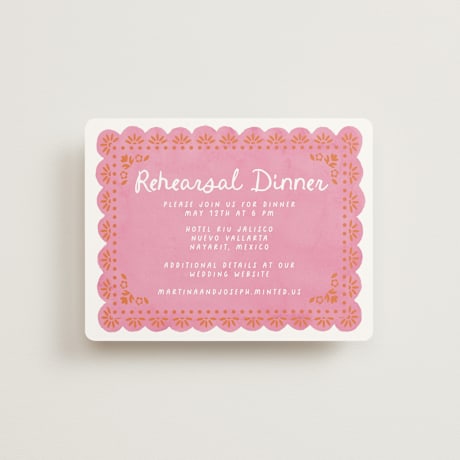 Rehearsal Dinner Cards