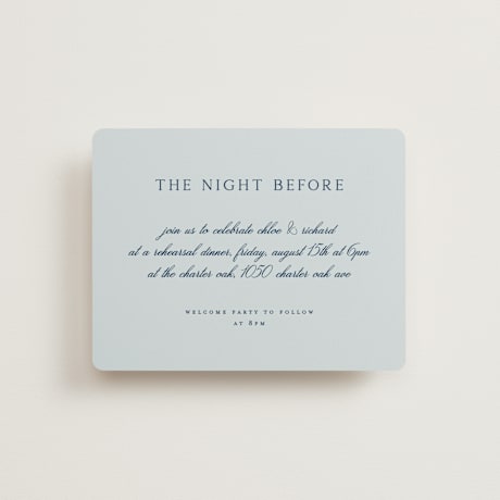 Rehearsal Dinner Cards