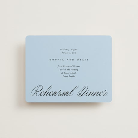 Rehearsal Dinner Cards