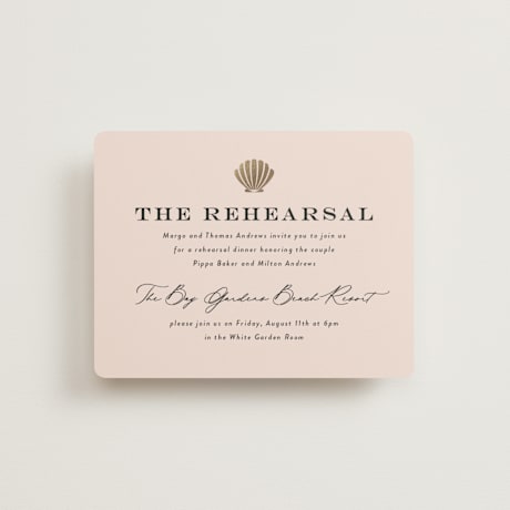 Foil-Pressed Rehearsal Dinner Cards
