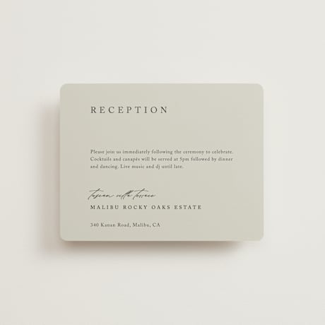 Reception Cards