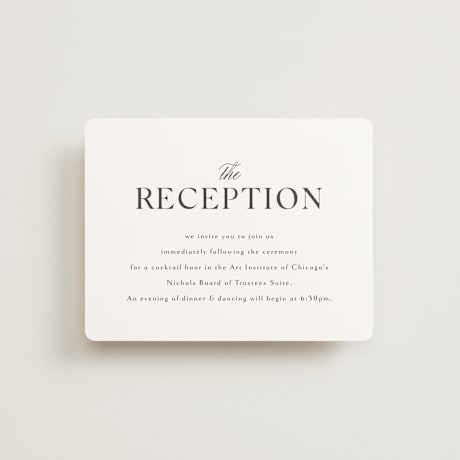 Reception Cards